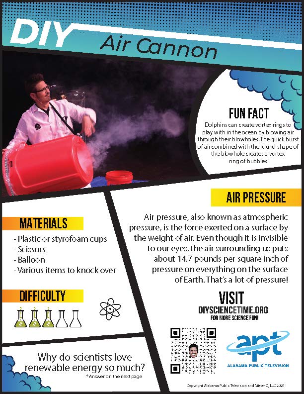 DIY Air Cannon Activity Sheet